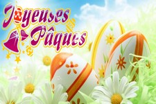 carte postale joyeuse paques